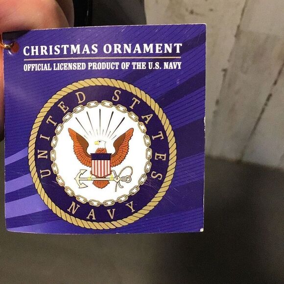 Ornament authorized U.S. Navy ornament by Kurt Adler - Picture 4 of 5